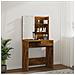Toeletta Con Led Rovere Marrone 74,5x40x141 Cm - Foto miniatura 3