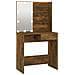 Toeletta Con Led Rovere Marrone 74,5x40x141 Cm - Foto miniatura 1