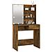 Toeletta Con Led Rovere Marrone 74,5x40x141 Cm - Foto miniatura 10