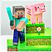 Steve Diorama Light Lampada Da Tavolo Minecraft Figural - Foto miniatura 6