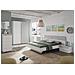 Cassettiera Irving, Settimanale A 5 Cassetti, Mobile Comò Per Camera Da Letto, Comò Moderno, 61x40h118 Cm, Bianco - Foto miniatura 3