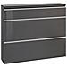 Scarpiera Piero, Mobile Multiuso A 2 Ante E 1 Anta A Ribalta, Portascarpe Da Ingresso, 100% Made In Italy, Cm 120x27h108, Antracite Lucido - Foto miniatura 2