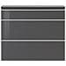 Scarpiera Piero, Mobile Multiuso A 2 Ante E 1 Anta A Ribalta, Portascarpe Da Ingresso, 100% Made In Italy, Cm 120x27h108, Antracite Lucido - Foto miniatura 4