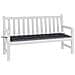 Cuscino Panca Giardino A Quadri Nero 150x50x3 Cm Tessuto Oxford - Foto miniatura 3