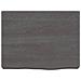 Ripiano Muro Marrone Scuro 40x30x (2-6) cm Massello Rovere Trattato - Foto miniatura 2