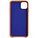 Cover In Pelle Premium Per Iphone 11, Arancione - Foto miniatura 4