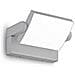 Applique Da Parete Contemporaneo Swipe Alluminio Grigio Led 20,5w 3000k Ip54 - Foto miniatura 1