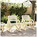 Sedie Da Giardino 2 Pz 58x58x78,5 Cm In Legno Massello Di Abete - Foto miniatura 3