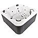 Vasca Idromassaggio Da Esterno Con Led Tularosa Bianco - Foto miniatura 3