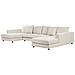 Divano Angolare 5 Posti Lilviken Tessuto Beige Chiaro - Foto miniatura 2