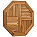 Piano Per Tavolo 50x50x2,5 Cm Ottagonale Legno Massello Teak - Foto miniatura 3