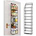 Organizer 5 Scaffali Da Porta Unità Di Mensole Multi Ripiano Salvaspazio Nero - Foto miniatura 1