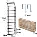 Organizer 5 Scaffali Da Porta Unità Di Mensole Multi Ripiano Salvaspazio Nero - Foto miniatura 2