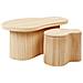 Set Di 2 Tavolini Da Caffè Salanti Rattan Naturale - Foto miniatura 2