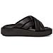 Black Casual Open Slippers Ciabatte Pelle Scarpe Donna Nero Eu 38, 5-27207-42 001 - Foto miniatura 3