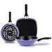 Very Peri Set Padella, Griglia, Wok A Induzione Da 24-27-28 Cm, Antiaderente Senza Pfoa Viola - Foto miniatura 1