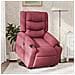 Poltrona Alzapersona Reclinabile Rosso Vino in Tessuto - Foto miniatura 3