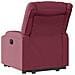 Poltrona Alzapersona Reclinabile Rosso Vino in Tessuto - Foto miniatura 8