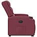 Poltrona Alzapersona Reclinabile Rosso Vino in Tessuto - Foto miniatura 7