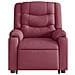 Poltrona Alzapersona Reclinabile Rosso Vino in Tessuto - Foto miniatura 5