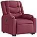 Poltrona Alzapersona Reclinabile Rosso Vino in Tessuto - Foto miniatura 6
