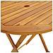 Lusso Casadino -  Tavolo Da Giardino Pieghevole 70 Cm In Massello Di Acacia - Foto miniatura 7