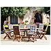 Set Da Pranzo Da Giardino 8 Posti Maui Premium Legno D \'acacia Grigio Chiaro - Foto miniatura 1