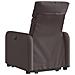 Poltrona Alzapersona Reclinabile Marrone Scuro in Tessuto - Foto miniatura 5