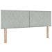 Letto con rete a molle e materasso Grigio Chiaro 160x200 cm Velluto - Foto miniatura 7