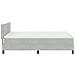 Letto con rete a molle e materasso Grigio Chiaro 160x200 cm Velluto - Foto miniatura 9