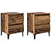 Comodini 2 pz Legno Vecchio 40x35x50 cm Legno ingegnerizzato - Foto miniatura 1