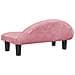 Lettino per Cani Rosa 70x52x30 cm in Velluto - Foto miniatura 4