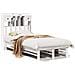 Letto Libreria senza Materasso Bianca 90x200 cm Legno di Pino - Foto miniatura 1