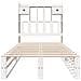 Letto Libreria senza Materasso Bianca 90x200 cm Legno di Pino - Foto miniatura 4