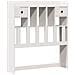 Letto Libreria senza Materasso Bianca 90x200 cm Legno di Pino - Foto miniatura 6