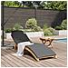 Lettino da sole con cuscino Grigio scuro 188 x 55 x 59 cm - Foto miniatura 3