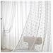 Set Di 2 Tende Trasparenti Con Pompon A Pois - Pannelli Per Finestre In Voile Con Anelli White Xl - Foto miniatura 2
