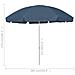 Ombrellone Da Spiaggia Blu 300 Cm - Foto miniatura 6