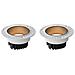 2-pack Faretto Led Da Incasso 12w - Bianco & Nero, Foro 75mm, 4000k - Foto miniatura 1