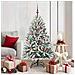 Albero di Natale artificiale con 150 LED Verde e Bianco 150 cm - Foto miniatura 2