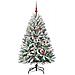 Albero di Natale artificiale con 150 LED Verde e Bianco 150 cm - Foto miniatura 3