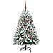 Albero di Natale artificiale con 150 LED Verde e Bianco 150 cm - Foto miniatura 6