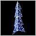 Albero di Natale con 100 LED Bianco Freddo 120 cm Acrilico - Foto miniatura 3