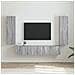Mobile TV da parete 2 pcs Grigio Sonoma 30 x 31 x 100 cm - Foto miniatura 2