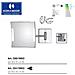 Specchio Ingranditore,  , Serie Quadrolo Led, Modello C60 - Cromo Ingrandimento X3 A Magazzino - Foto miniatura 1