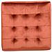Sgabello Imbottito Arancione 40x40x38h - Foto miniatura 3