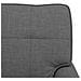 Chaise Lounge con cuscino Grigio scuro 91 x 157 x 91 cm Tessuto - Foto miniatura 9