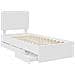 Struttura del letto Bianco 100 x 200 cm Legno Ingegnerizzato - Foto miniatura 5