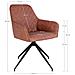 Sedia Harbo-marrone-similpelle-62x56x89 Cm - Foto miniatura 2