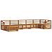 Set divani 7 pcs Naturale Legno di Acacia Massello - Foto miniatura 1
